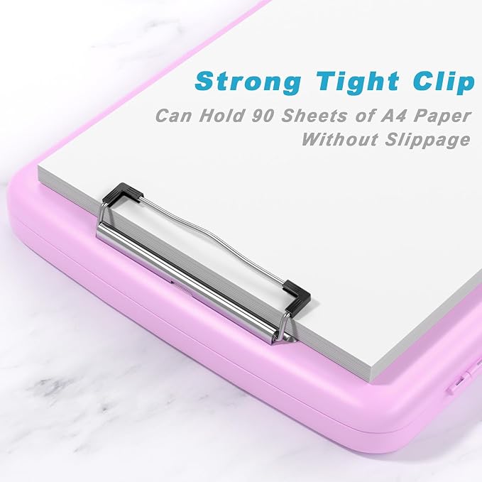 Rimilak Clipboard with Storage, 8.5 x 11'' High Capacity Clip Board, - Image 3