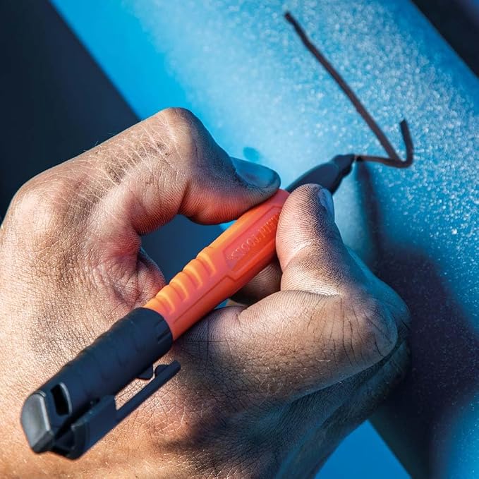 KLEIN TOOLS 861014 Skribes Fine Tip Permanent Markers, Hard Hat Clip, Dry and - Image 6