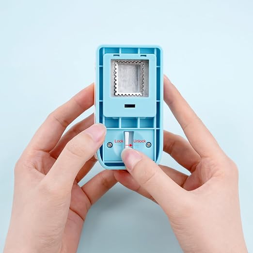 2 Pcs Stamp Punch, Rectangular Postage Shape Paper Punch, Square Hole Stamps - Image 5