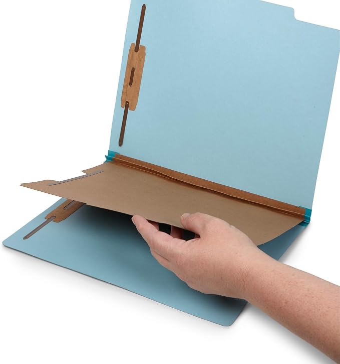 10 Blue Classification Folders - Image 3