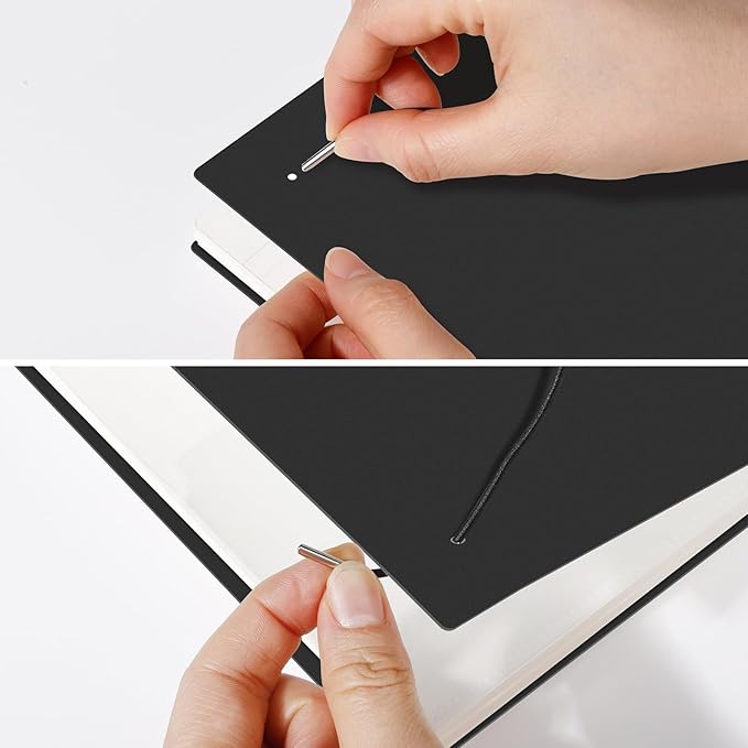 AHGXG Graph Paper Notebook - Spiral Notebook Journal 160 Pages, A5 Graph Notebook 5.7" x 8.3", 100 gsm Thick Grid Paper, Waterproof Plastic Cover, for School Writing Engineering Math, Black-DeskLoop Office