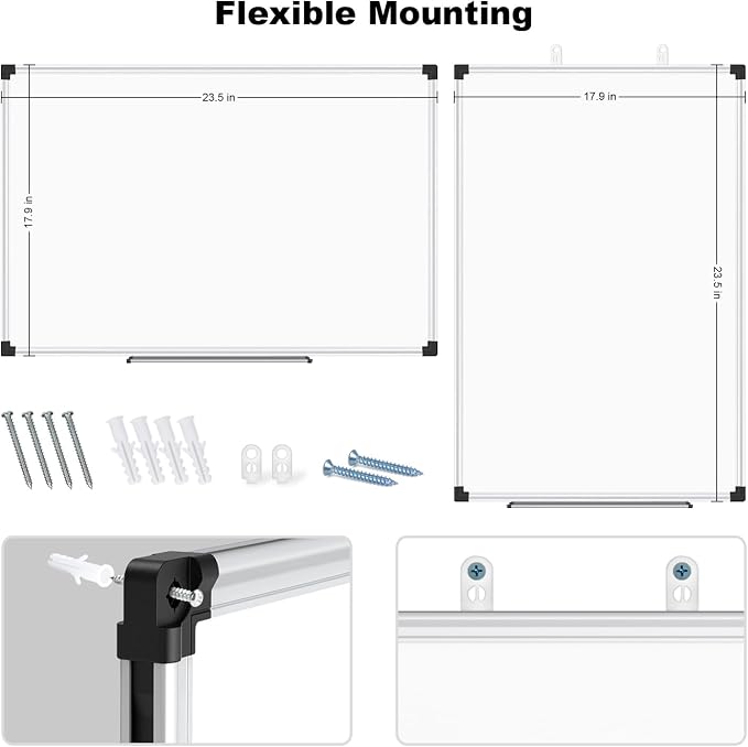 XBoard Magnetic Whiteboard 24 x 18 Inch, Dry Erase Board - Image 5