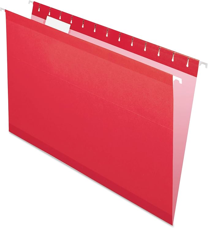 Pendaflex Reinforced Hanging File Folders, Legal Size, 1/5 Cut by TOPSProducts