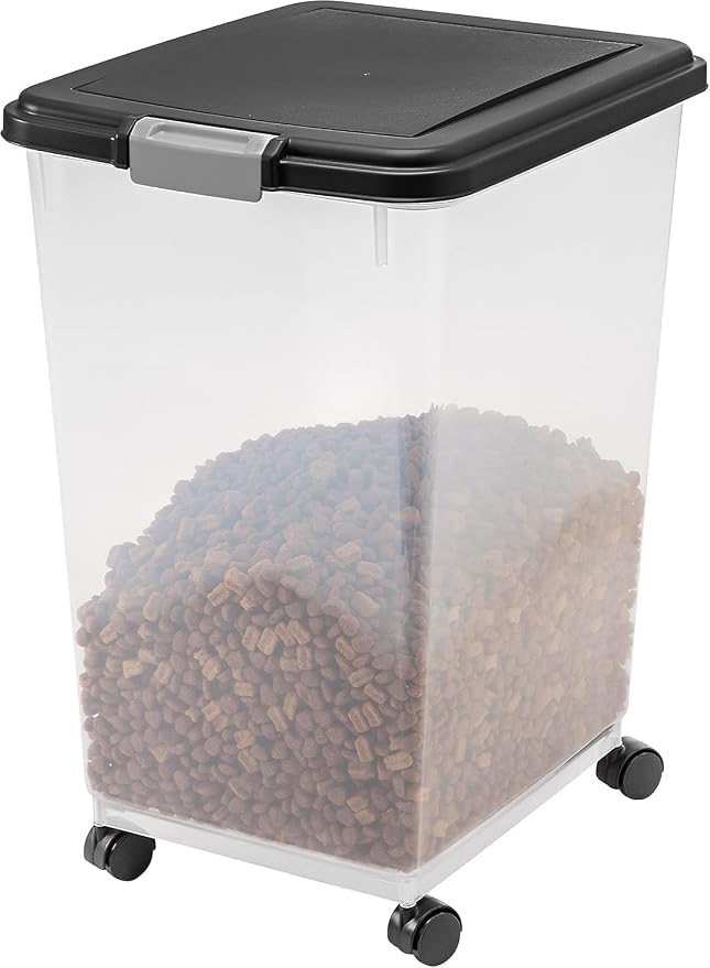 IRIS USA Airtight Dog Food Storage Container, Attachable Wheels, - Image 8