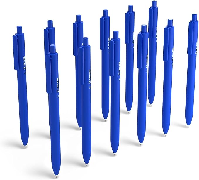 TRU RED Retractable Gel Pens, Fine Point 0.5mm, 24 Pack – Quick‑Dry Pens by TRURED