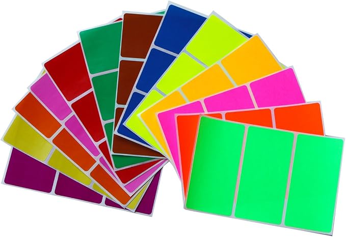 Royal Green Rectangular Stickers Color-Coding Labels by RoyalGreen