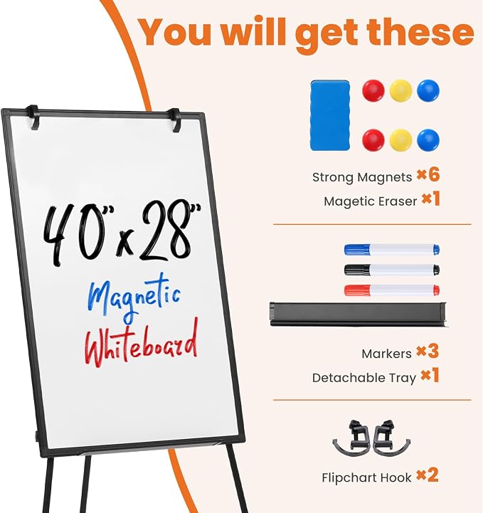 OLIXIS 40" x 28" Magnetic White Board - Image 4