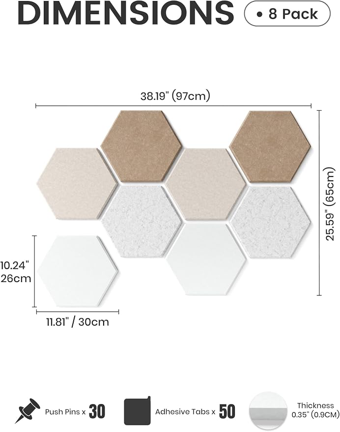 Fluxynara Hexagon Cork Board Alternative - Image 2