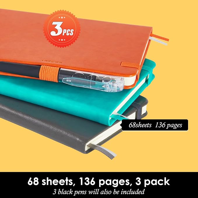 NIRMIRO 3 Pack Pocket Notebook Notepad - Image 4