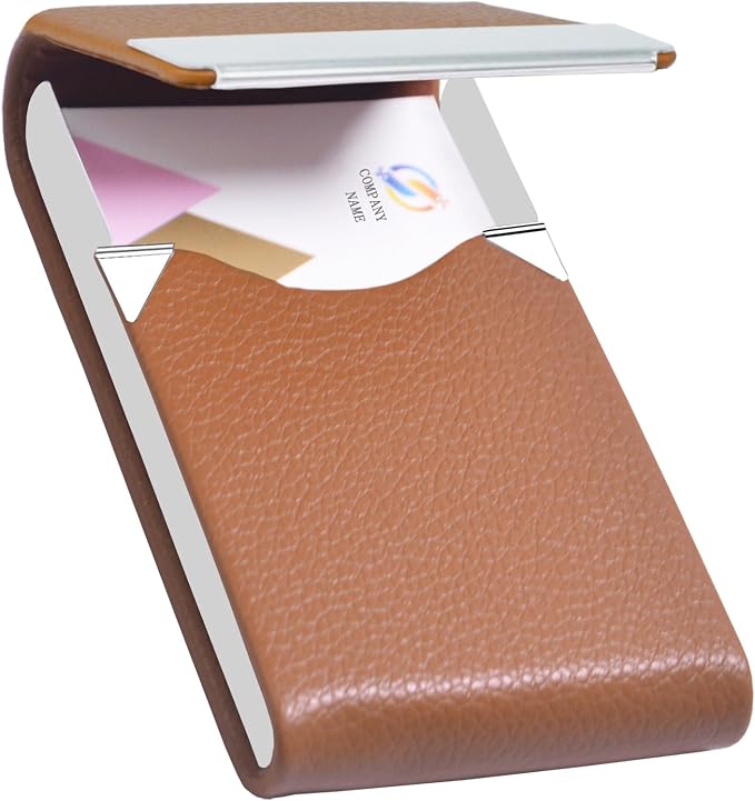 Business Card Holder with Ultra Slim Design, Business Card Case with Premium PU by Unknown