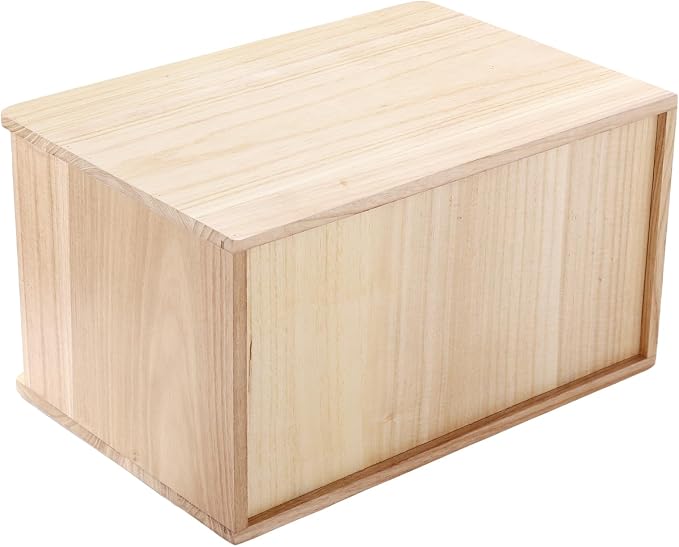 Lockable Desk Organizer Wooden Desktop Drawers Office Flat Files Storage Box - Image 5