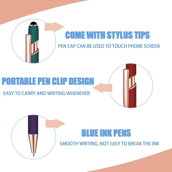 6 Pcs Blue Ink Ballpoint Pen - Image 3