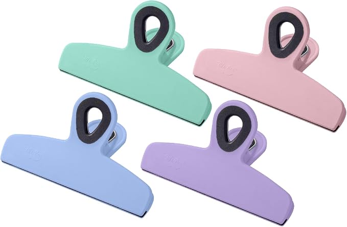 Mr. Pen- Magnetic Bag Clips, 4 Pack, Durable Plastic by MrPen