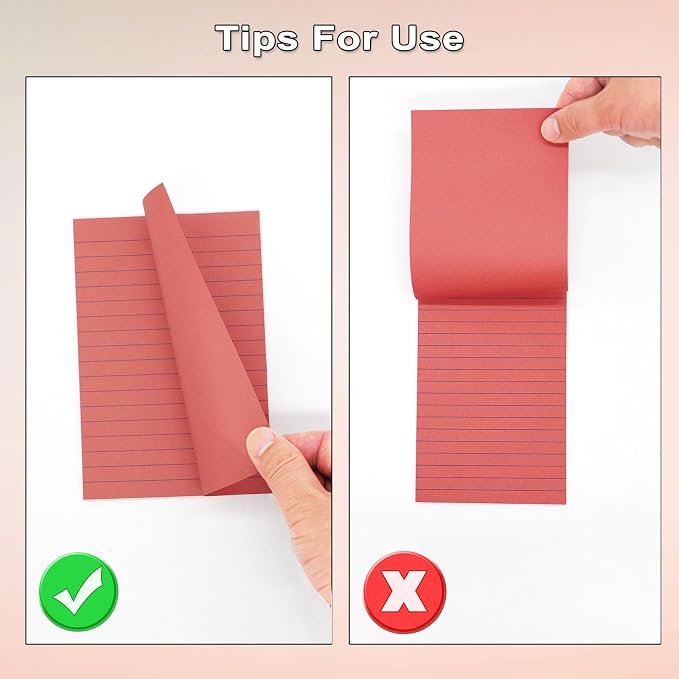 9 Pack Lined Sticky Notes 4X6 in Post Sticky Notes - Image 6