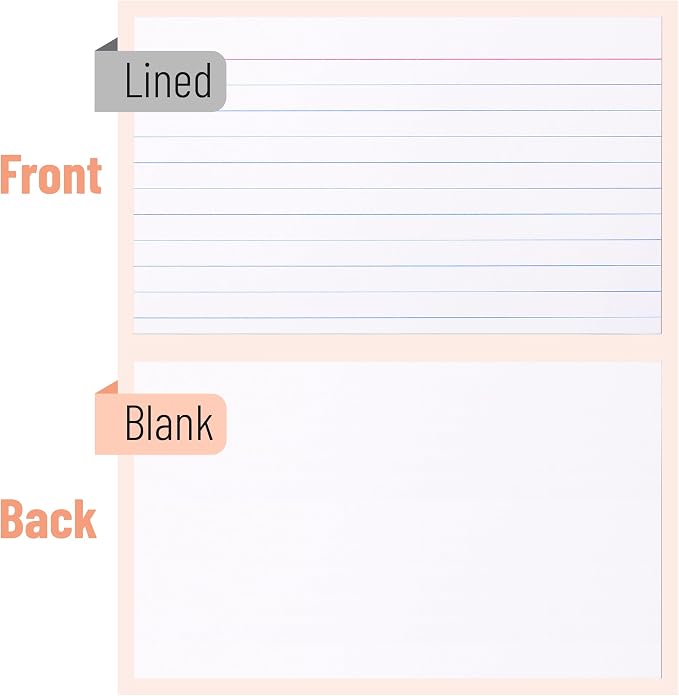 Mr. Pen- Lined Index Cards, 300 Cards, Bulk Ruled Index Cards | Flash Cards - Image 3