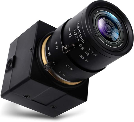 SVPRO USB Camera 1080P HD Webcam with Zoom Lens 2.8-12mm,Manual Focus Web Cam for Computer,H.264 Low Light Camera with Sony IMX323 Sensor for Streaming/Video Conference/Studio