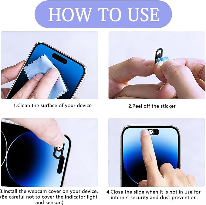 6Pcs 6 Styles Otter Cute Laptop Camera Cover Privacy Guard Accessories - Image 4