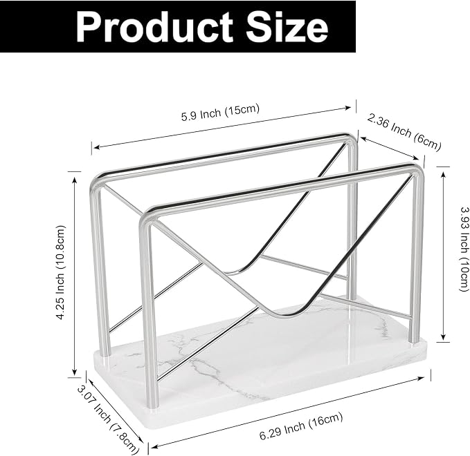 Modern Mail Holder for Home Office, Metal Letter Organizer Sorter for Desk - Image 4