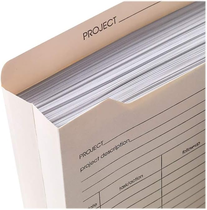 Staples Reinforced Pre‑Printed File Jackets, Letter Size, 2‑Inch Expansion - Image 5