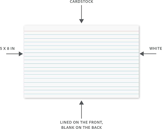 C-Line 5” x 8” Index Cards - Image 6