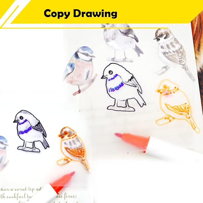 ‎SYMDROMIA Transparent Sticky Notes, 800 Sheets White - Image 6