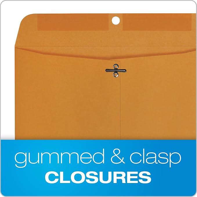 Columbian 10 x 13 Clasp Envelopes, 28 lb Brown Kraft, - Image 2