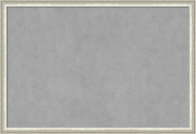 Amanti Art Silver Framed Magnetic Board 26x38 Large Vision Board by AmantiArt
