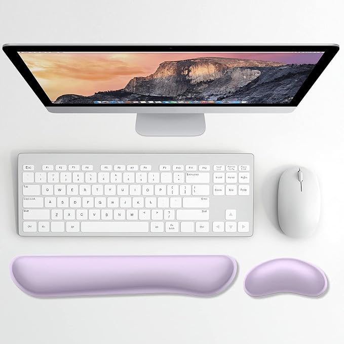Dapesuom Enlarge Keyboard Wrist Rest, Memory Foam Wrist Cushion - Image 2