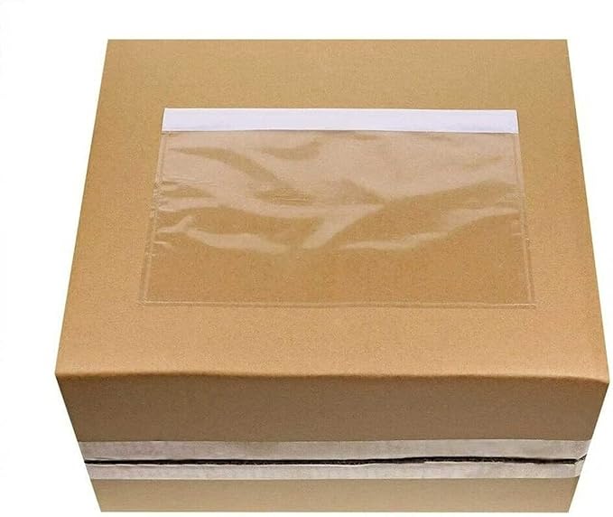 7.5'' x 5.5'' Packing List Pouches, Shipping Label Envelopes Clear Adhesive Top - Image 4