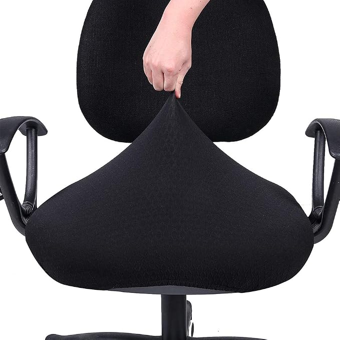 Smiry Stretch Jacquard Office Computer Chair Seat Covers, Removable Washable - Image 5