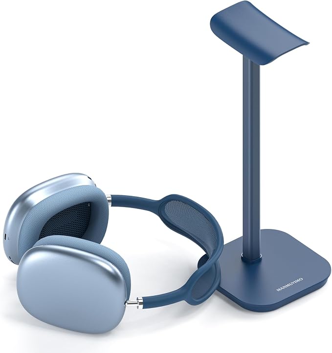 Headphone Stand, Desktop Headset Holder Heavy Base Desk Earphone Stand Aluminum by MANMUVIMO