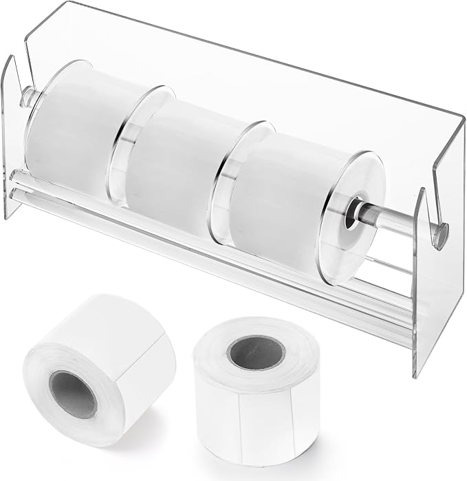 Lawei Adjustable Label Dispenser, 9 Disks Acrylic Sticker Dispenser Sticker - Image 4