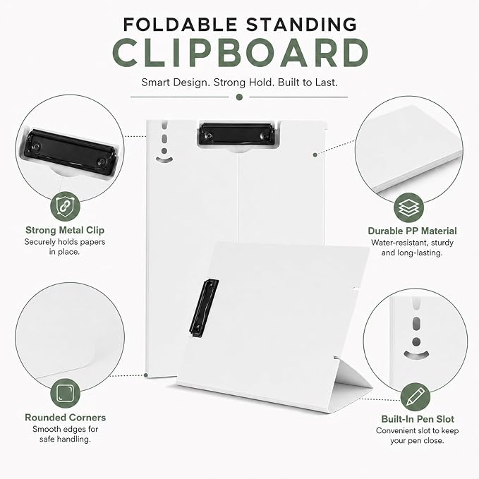 Free Standing Clipboard Foldable and Desktop Document Stand - Image 3