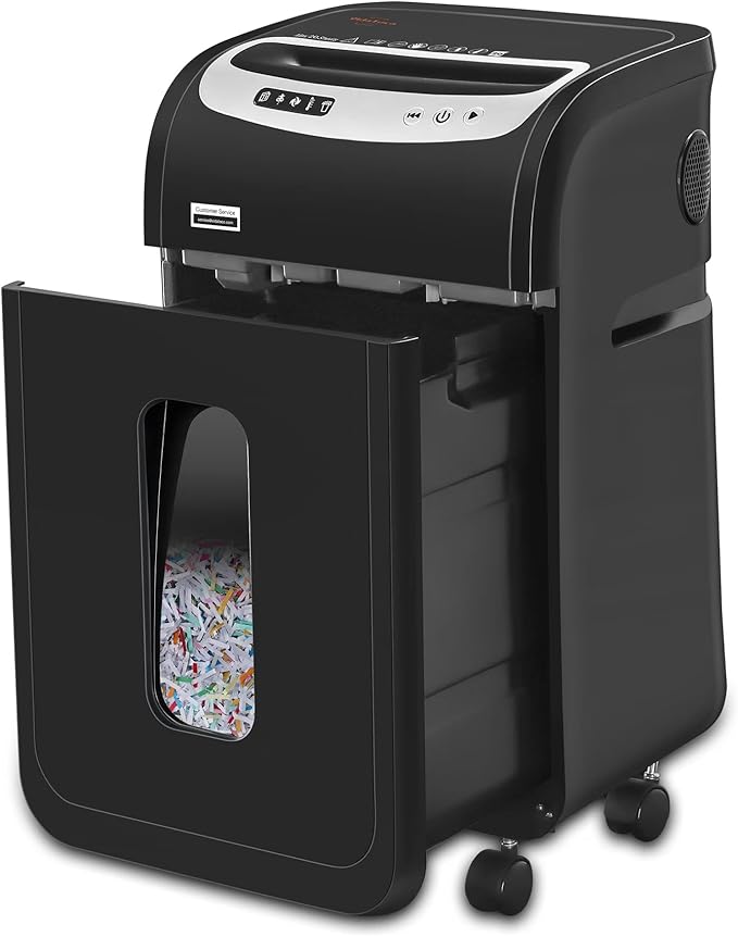 Paper Shredder for Home Office Heavy Duty with 60 Mins Running with US Patented Cutter,Shred CD/Card with Extra Large Bin,AUTO Jam Proof(ETL) (20-Sheet Cross Cut)-DeskLoop Office