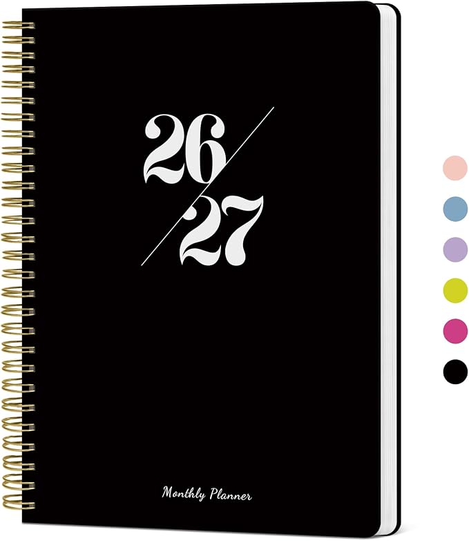 Monthly Planner 2026-2027, 18 Months Calendar Planner 2026-2027, Runs from July by Taja