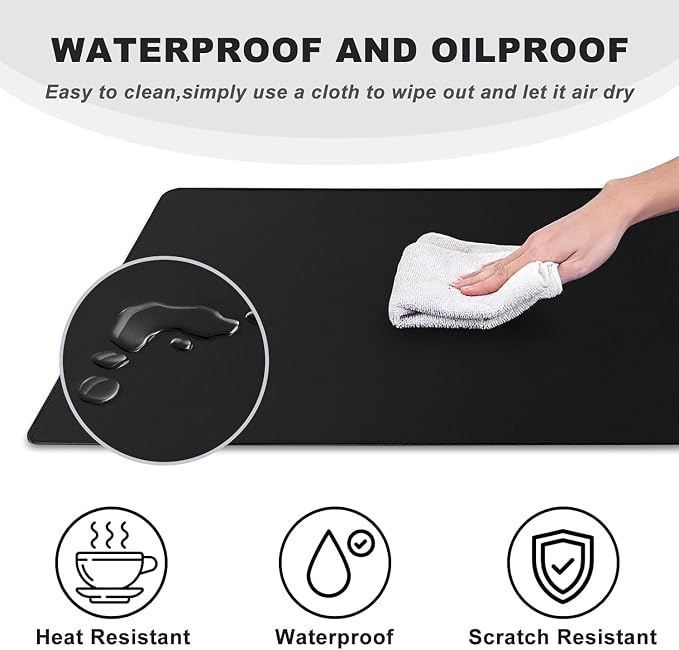 Large Mouse Pad, Desk Mat Large Office Desk Pad Gaming Mouse Pad - Image 4