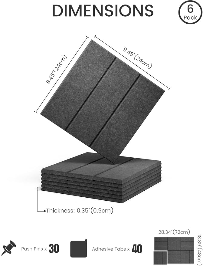Felt Bulletin Board Tiles -28"x18" - Image 2