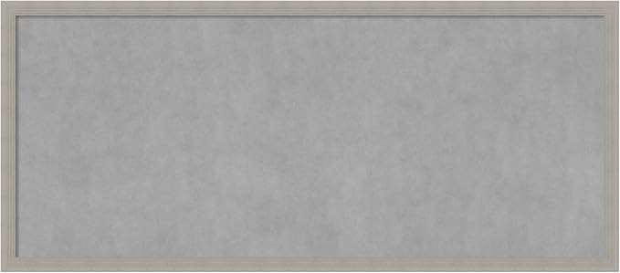 Amanti Art Grey Framed Magnetic Board 22x50 Oversize Vision Board by AmantiArt
