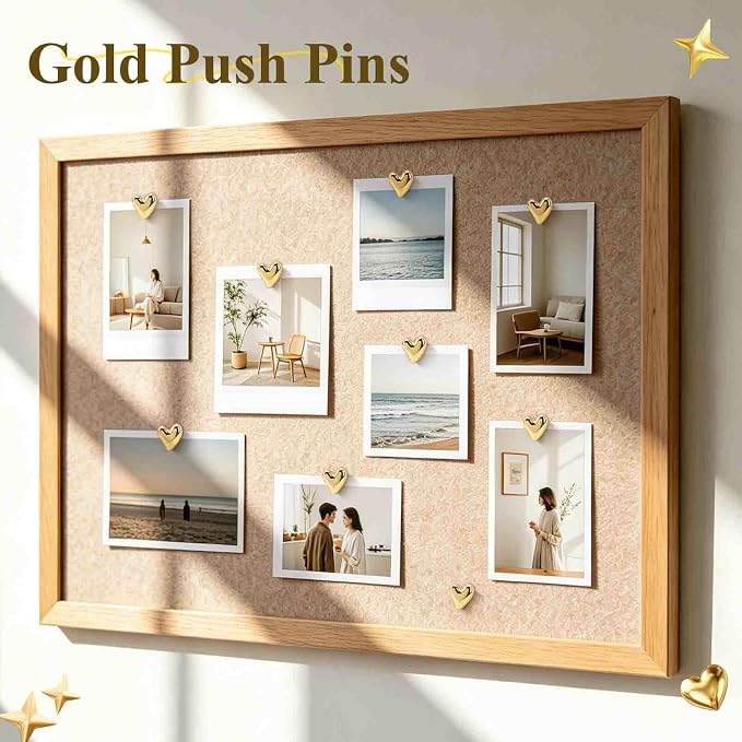 30Pcs Heart Push Pins for Bulletin Board Decorations, Cute Thumb Tacks for Cork - Image 3