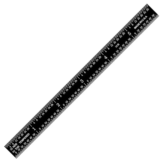 PEC Tools Stainless Steel Ruler Set, High-Contrast Machinist Ruler - Image 3