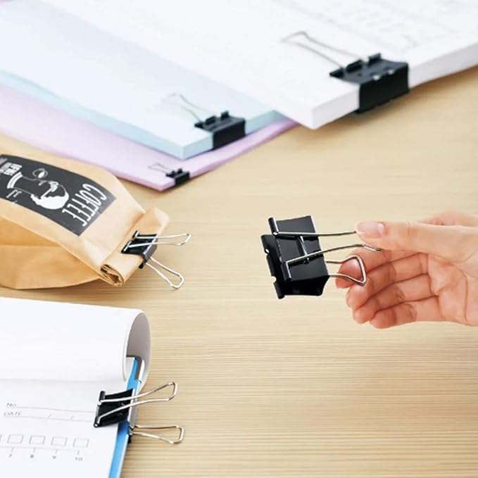 Binder Clips Paper Clamps Assorted Sizes 200 Count, Mini and Micro, 6 Sizes - Image 7