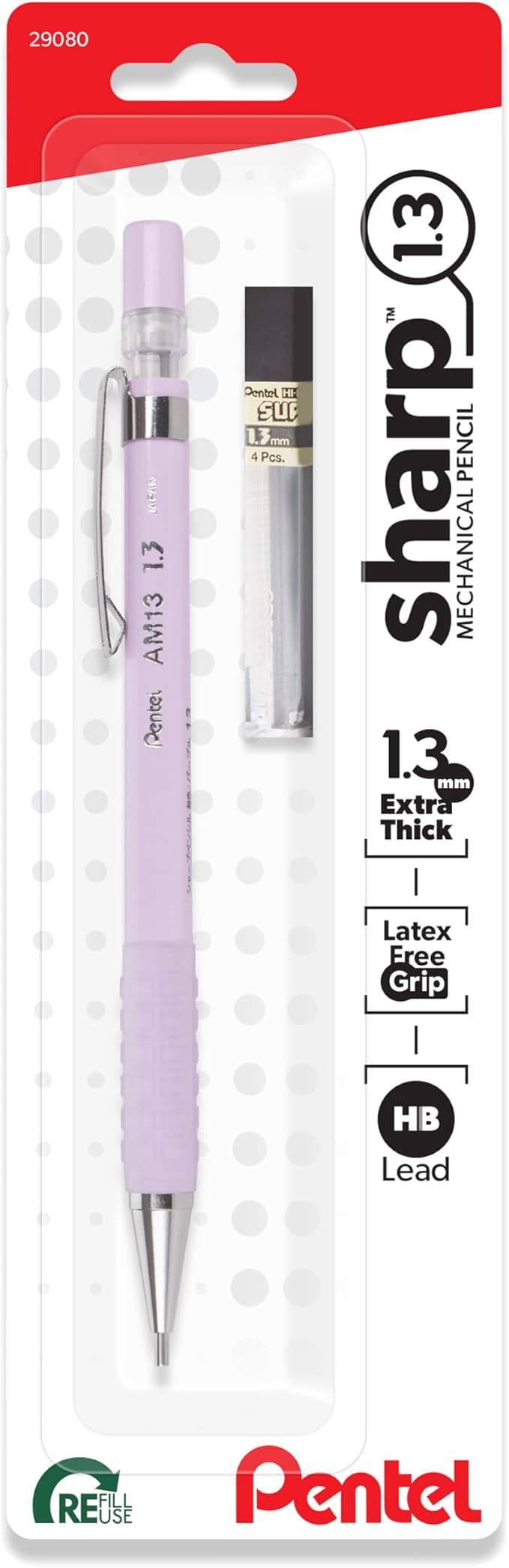 Pentel Sharp 1.3 Mechanical Pencil, Extra Thick Line, Includes Refill Lead by PentelofAmerica