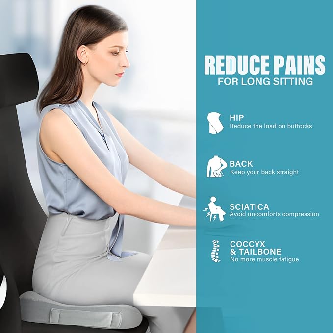 WAOAW Seat Cushion, Office Chair Cushions Butt Pillow - Image 2