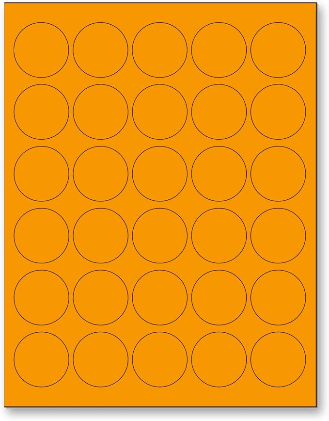NextDayLabels - 8-1/2 x 11 Neon Color High Light Fluorescent Labels by NextDayLabels