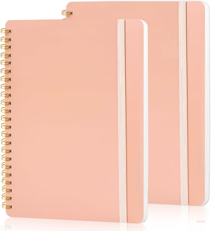 Utron Spiral Notebook For Women & Men, 5.9 x 8.3” College Ruled Notebook For by Utron