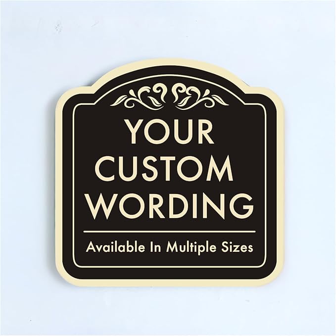 Customized Decorative Outdoor Metal Signs by SpeedyOrders