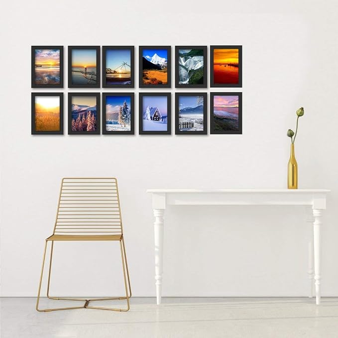 Giftgarden 5x7 Picture Frame Black 5 x 7 Photo Frames Bulk - Image 2