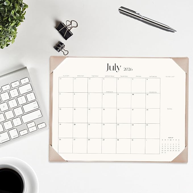 Desk Calendar 2026-2027 with Desk Mat – 22" x 17" Large Desk Pad Calendar Runs - Image 6