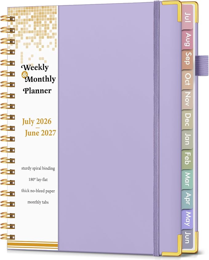 Academic Planner 2026-2027, Hardcover Weekly and Monthly Calendar Planner from by Unknown