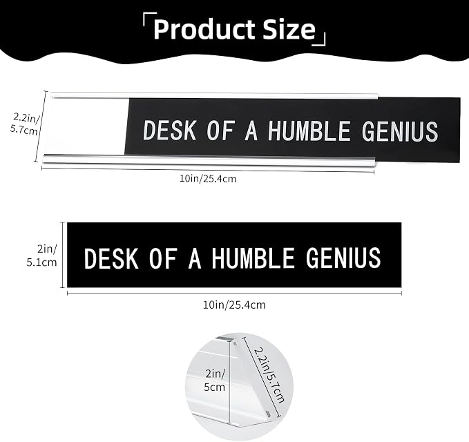Funny Desk Sign for Office, Humorous Coworker Gift for Boss, Teacher or Work - Image 2